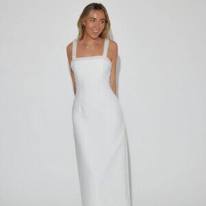 Odd Muse The Ultimate Muse Pearl Trim Midi Dress